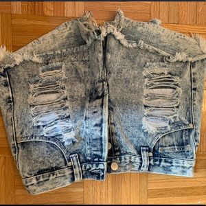 Mink pink jean shorts!